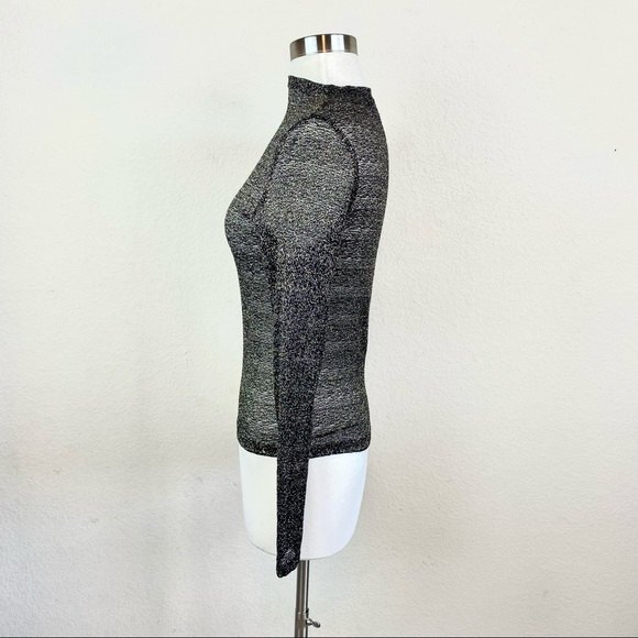 Axxess Top Gold & Black Metallic Long-Sleeve NWT - Picture 2 of 7